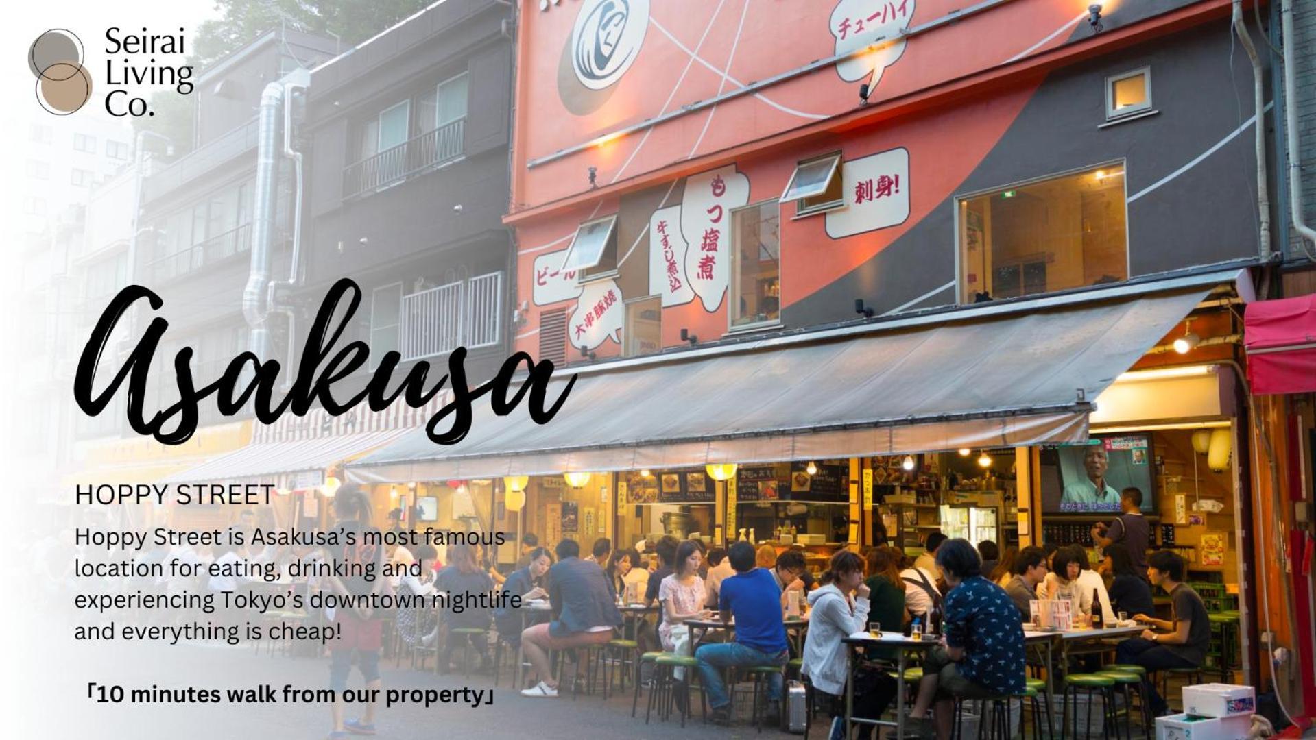Seirai Asakusa Vacation Rental - 3 Minutes From Station Tokio Buitenkant foto
